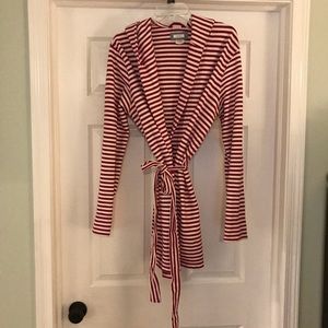 EUC Aerie Striped Bathrobe - Size Small